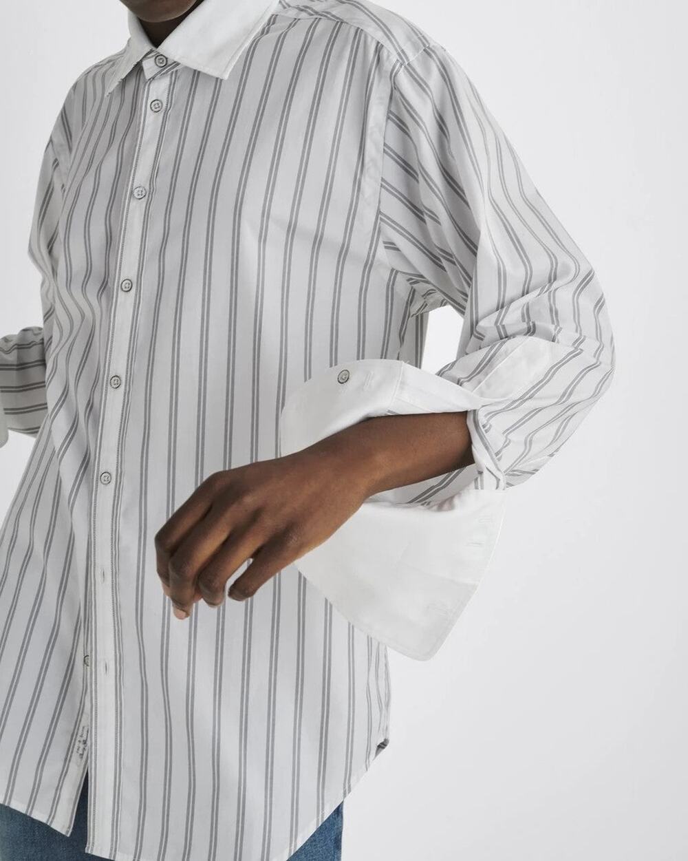 Rag & Bone Diana Cotton Poplin Long Sleeves Shirt - M
